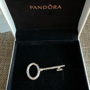 Pandora Regal Pattern Key Pendant Charm